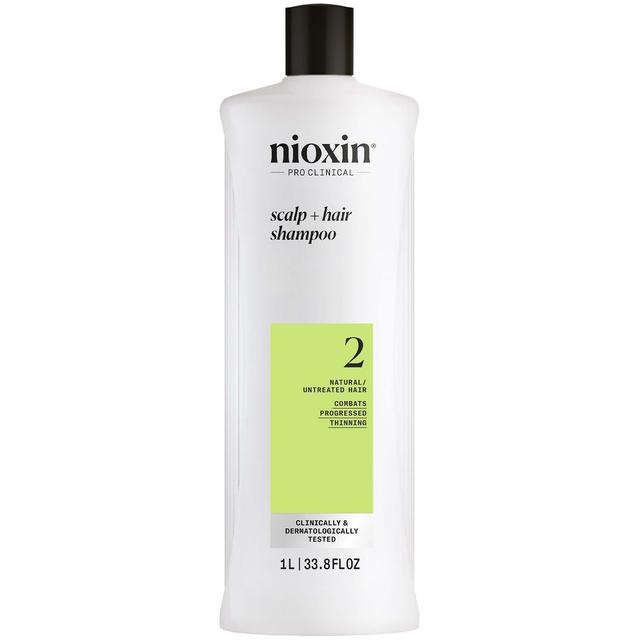 NIOXIN Scalp and Hair Thickening System 2 Shampoo for Natural Hair with Progressed Thinning 1L on Productcaster.