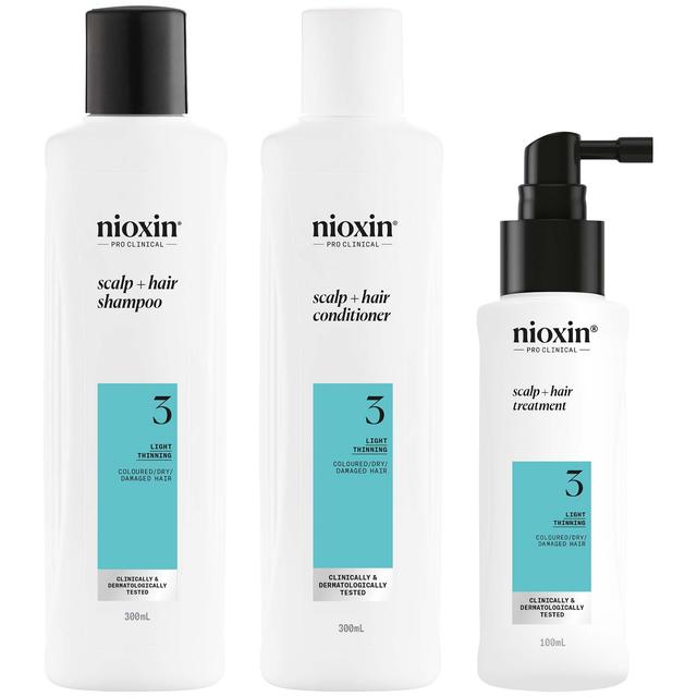 NIOXIN Scalp and Hair Thickening System 3 for Coloured Dry and Damaged Hair with Light Thinning Loyalty Kit on Productcaster.