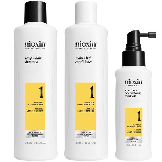 NIOXIN Scalp and Hair Thickening System 1 for Natural Hair with Light Thinning Loyalty Kit on Productcaster.