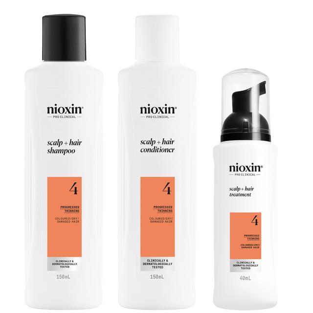 NIOXIN Scalp and Hair Thickening System 4 for Coloured Dry and Damaged Hair with Progressed Thinning Trial Kit on Productcaster.