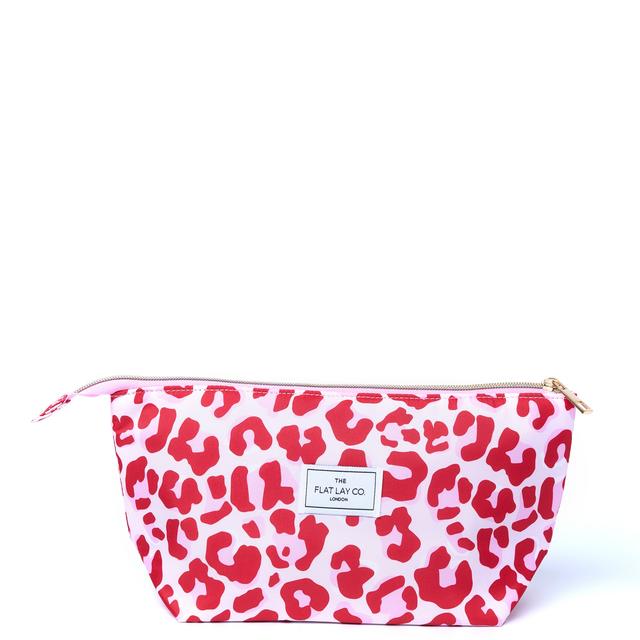 The Flat Lay Co. Essential Pouch in Pink Leopard on Productcaster.