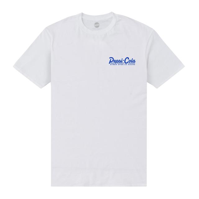 Pepsi Co. Ice Cold Pepsi Served Here! Men's T-Shirt - White - M on Productcaster.