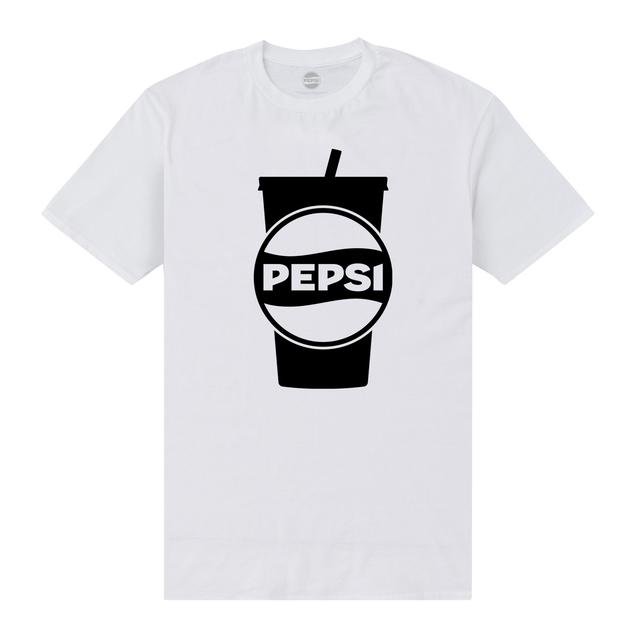 Pepsi Co. Large Cup Men's T-Shirt - White - 3XL on Productcaster.