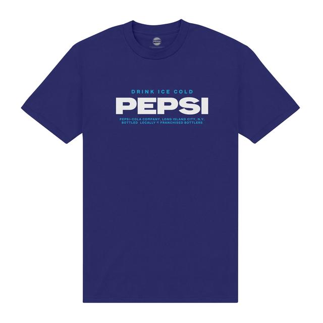 Pepsi Co. Ice Cold Men's T-Shirt - Blue - XS on Productcaster.