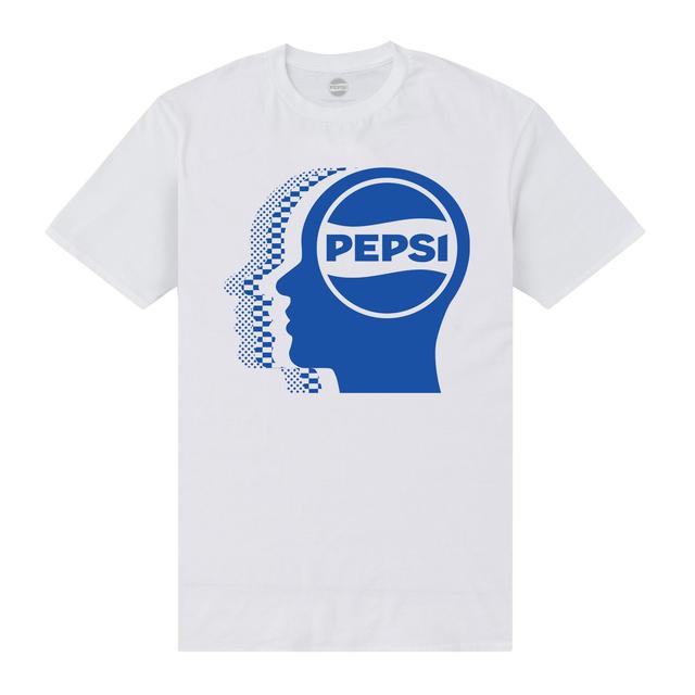 Pepsi Co. Logo Men's T-Shirt - White - L on Productcaster.