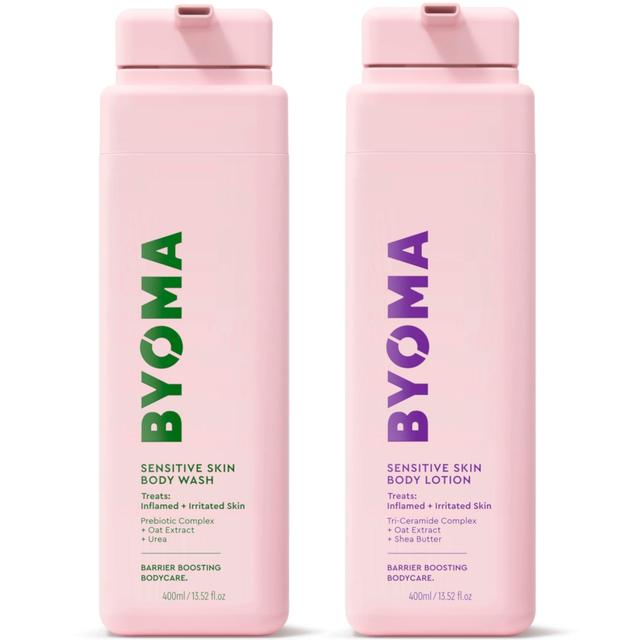 BYOMA Sensitive Body Wash 400ml and Sensitive Body Lotion 400ml Bundle on Productcaster.