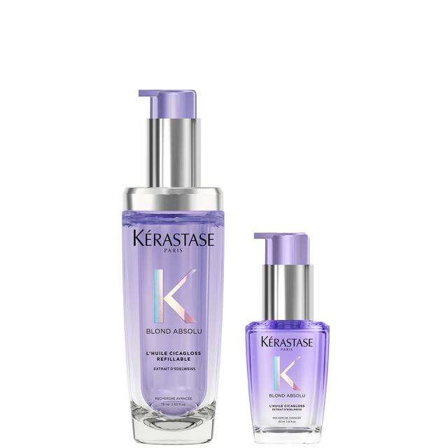 Kérastase Chroma Absolu Refillable Hair Oil 75ml and Refill Capsule Duo for colour treated hair on Productcaster.