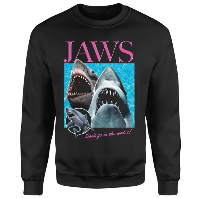 Jaws Shark Poster Jumper - Black - L on Productcaster.