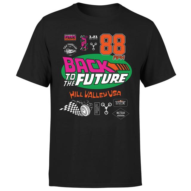 Back To The Future Hill Valley Unisex T-Shirt - Black - L on Productcaster.