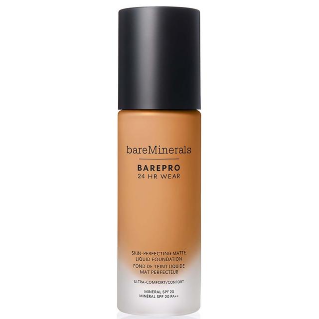 bareMinerals Barepro 24Hr Matte Comfort Liquid Foundation Mineral Spf20 30ml (various shades) - Med. Deep 40 Warm on Productcaster.