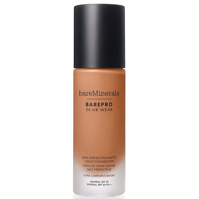 bareMinerals Barepro 24Hr Matte Comfort Liquid Foundation Mineral Spf20 30ml (various shades) - Med. Deep 46 Cool on Productcaster.