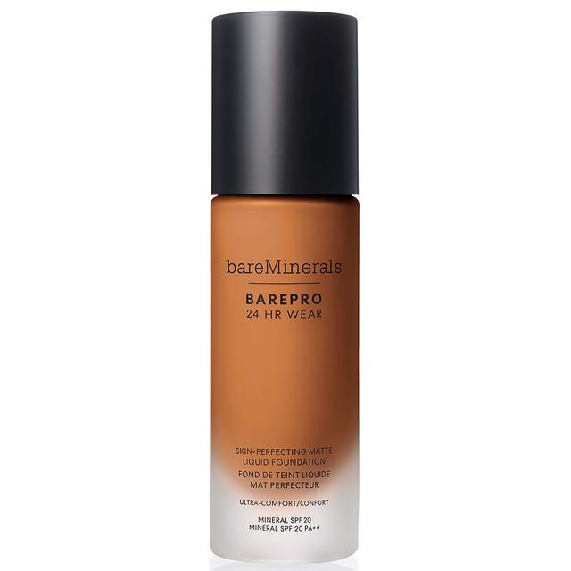 bareMinerals Barepro 24Hr Matte Comfort Liquid Foundation Mineral Spf20 30ml (various shades) - Med. Deep 46 Warm on Productcaster.