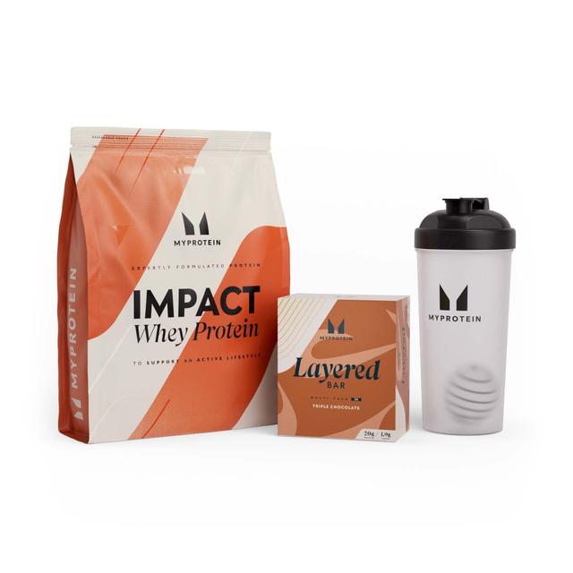 Impact Whey Protein + Layered Protein Bar Bundle - Triple Choc Fudge - Vanilla on Productcaster.