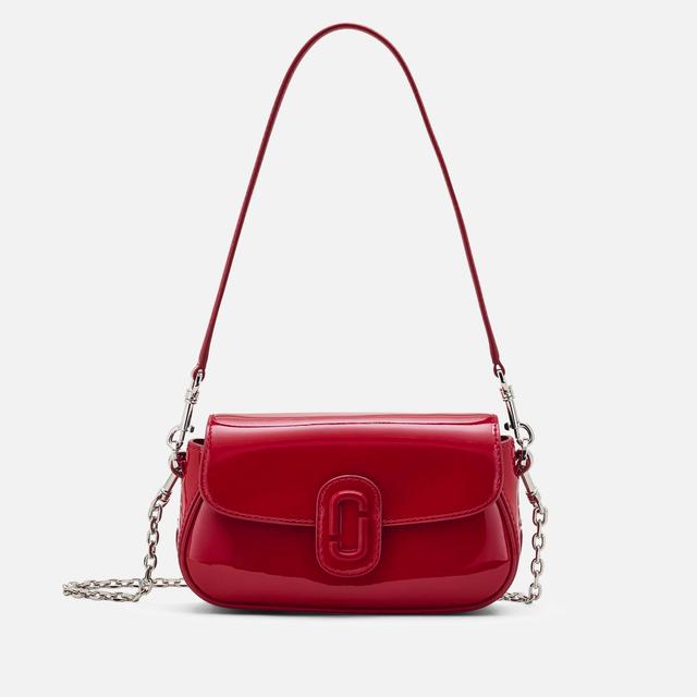 Marc Jacobs The Patent Leather Clover Shoulder Bag Red on Productcaster.