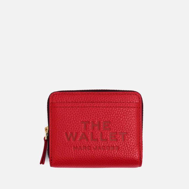 Marc Jacobs The Leather Mini Compact Wallet Red on Productcaster.