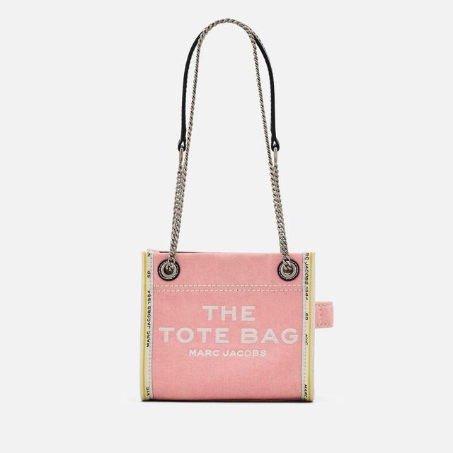 Marc Jacobs The Denim Chain Mini Tote Bag Pink on Productcaster.