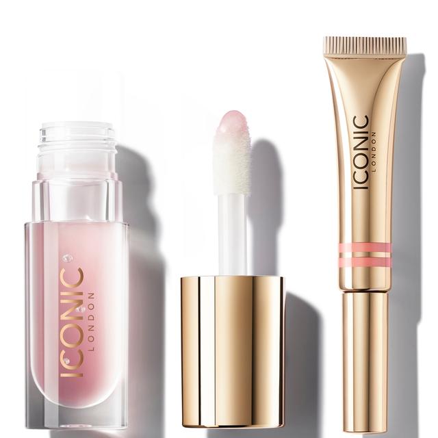 ICONIC London Cloud Kiss Matte Lip Mousse and Lip Lustre Oil Bundle In the Buff on Productcaster.