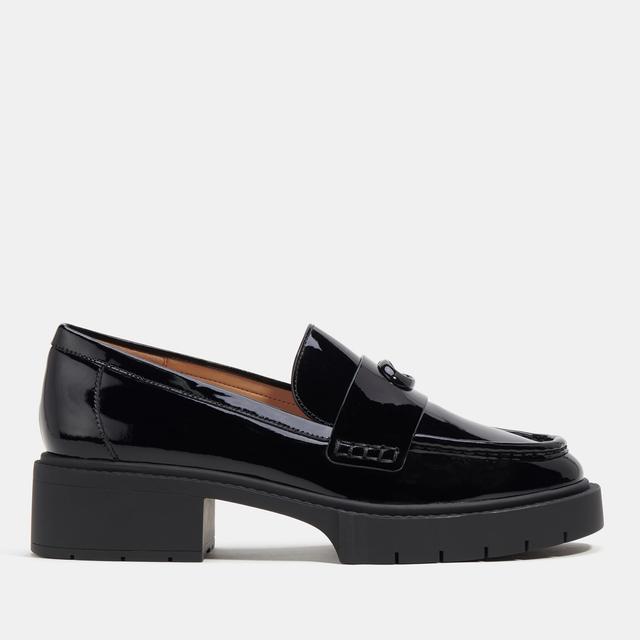 Coach Women's Leah Patent Leather Loafers - Black - UK 6 on Productcaster.