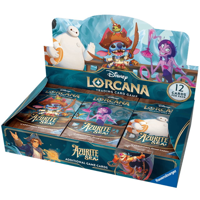 Disney Lorcana Trading Card Game Azurite Sea Booster Packs CDU (24 Packs) on Productcaster.