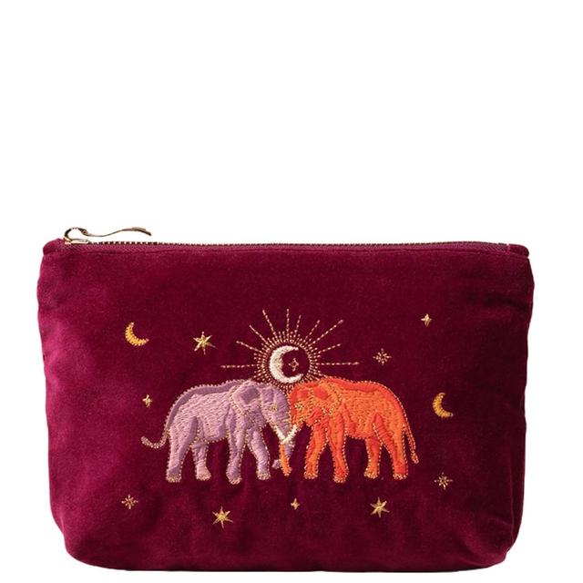 Elizabeth Scarlett Enchanted Elephant Ruby Velvet Mini Pouch on Productcaster.