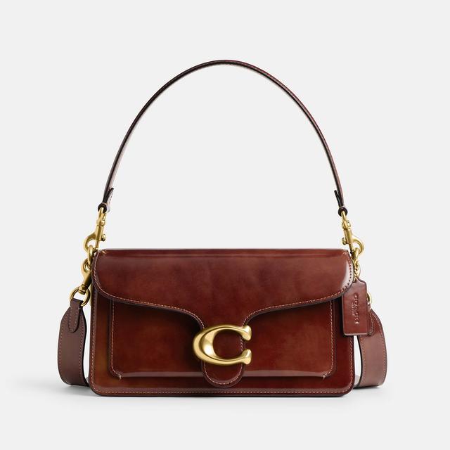 Coach Tabby 26 Spazzolato Leather Shoulder Bag Brown on Productcaster.