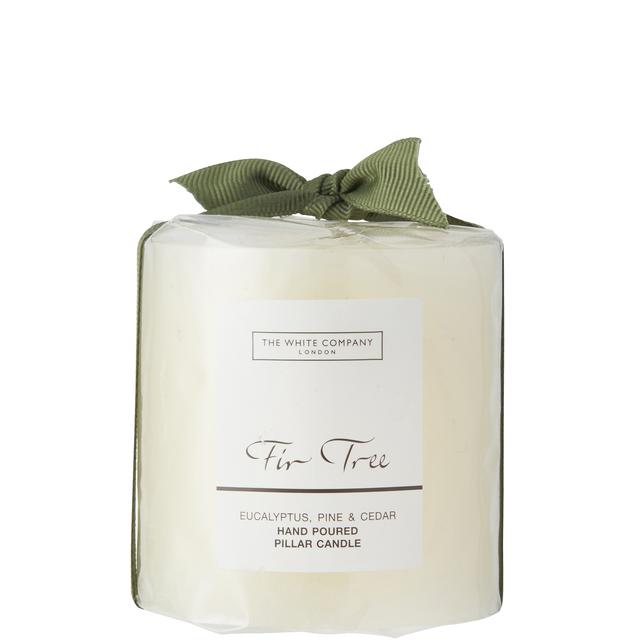 The White Company Fir Tree Mini Pillar Candle 245g on Productcaster.