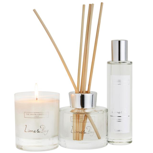 The White Company Lime & Bay Large Home Scenting Set on Productcaster.