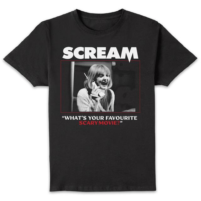 Scream What's Your Favourite Scary Movie? Unisex T-Shirt - Black - XS on Productcaster.