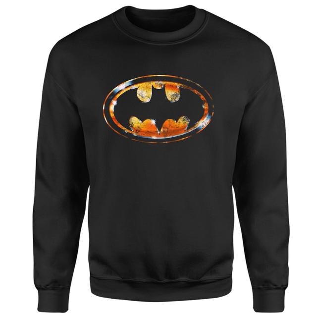 BATMAN Bat Logo Distressed Sweatshirt - Black - XXL on Productcaster.