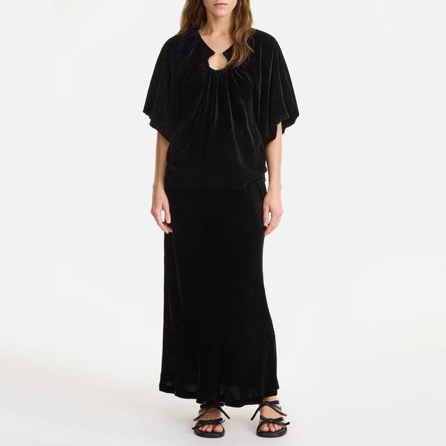 By Malene Birger Rosae Velvet Maxi Dress - EU 40/UK 12 on Productcaster.