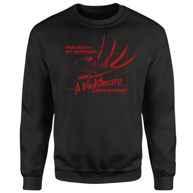 A Nightmare On Elm Street Welcome To My Nightmare Sweatshirt - Black - XS on Productcaster.