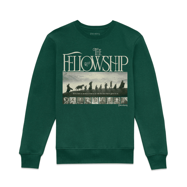 Lord Of The Rings Fellowship Cinematic Sweatshirt - Green - S on Productcaster.