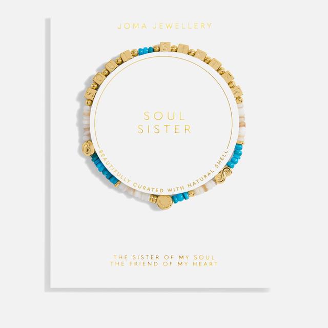 Joma Jewellery Words To Live By Soul Sister Bracelet Multi on Productcaster.