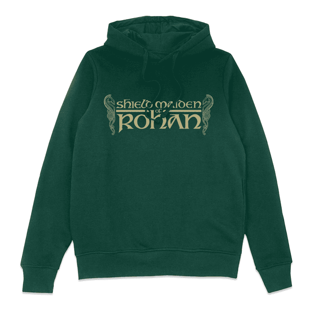 Lord Of The Rings Sheild Maiden Of Rohan Hoodie - Green - M on Productcaster.