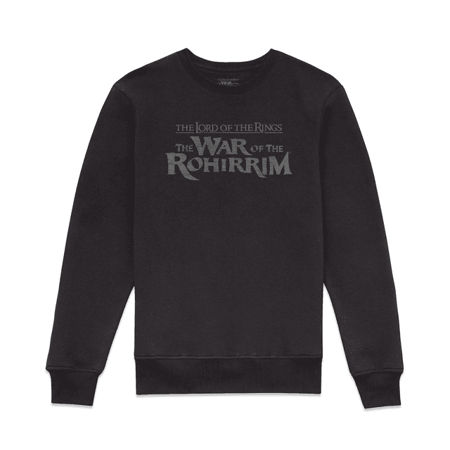 Lord Of The Rings Textured Logo Sweatshirt - Black - XL on Productcaster.