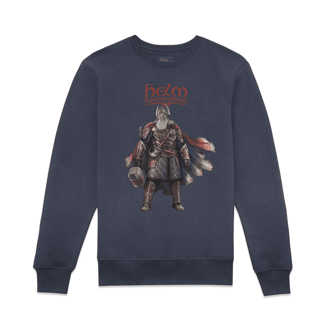 Lord Of The Rings Helm Pose Sweatshirt - Navy - 4XL on Productcaster.