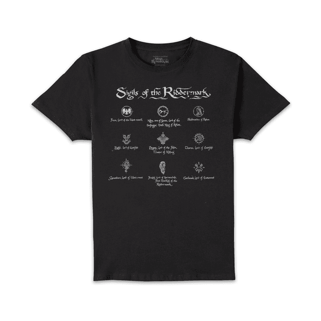 Lord Of The Rings Sigils Men's T-Shirt - Black - L on Productcaster.