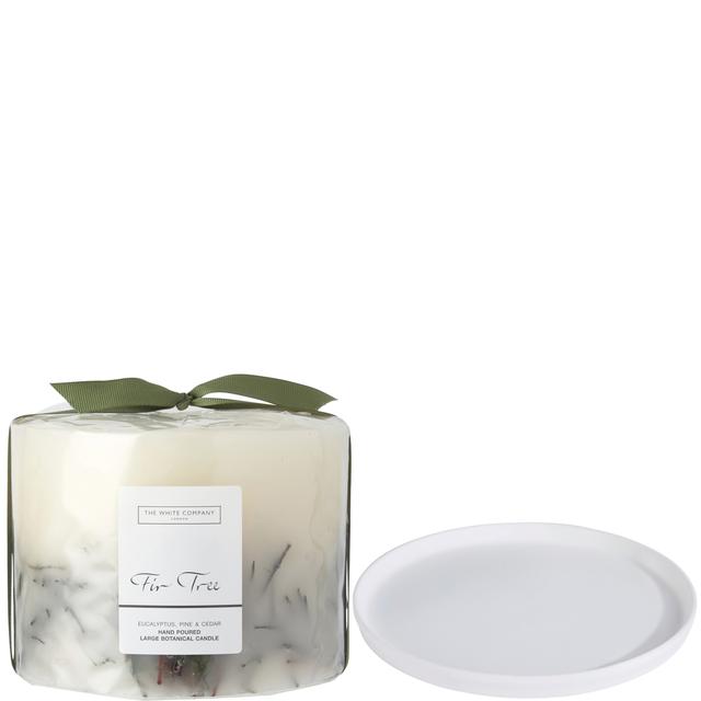 The White Company Fir Tree Botanical Candle and Plate - Large on Productcaster.