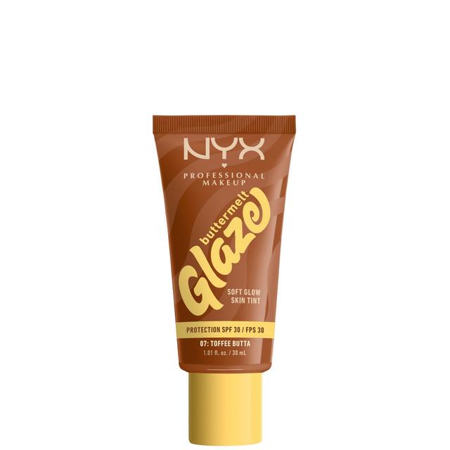 NYX Professional Makeup Buttermelt Glaze Soft Glow Skin Tint + SPF/FPS 30 Foundation (Various Shades) - Toffee on Productcaster.