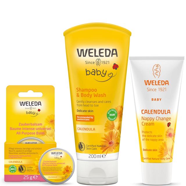 Weleda Baby Shampoo & Body Wash + Nappy Cream + All Purpose Balm Bundle on Productcaster.