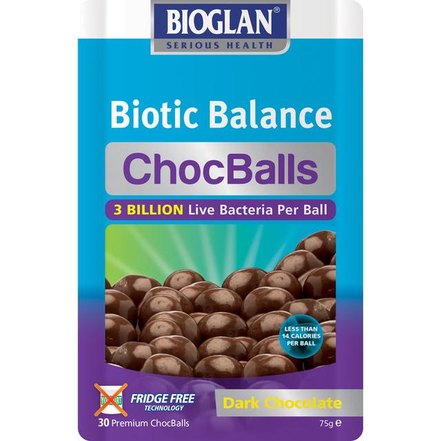 Bioglan Biotic Balance - ChocBalls - Dark Chocolate (75g) on Productcaster.