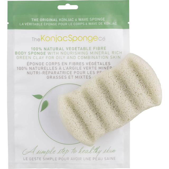 The Konjac Sponge Company 6 Wave Bath Sponge with Green Clay on Productcaster.