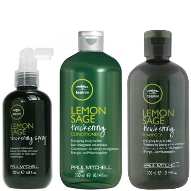 Paul Mitchell Tea Tree Lemon Sage Shampoo, Conditioner and Thickening Spray Trio on Productcaster.