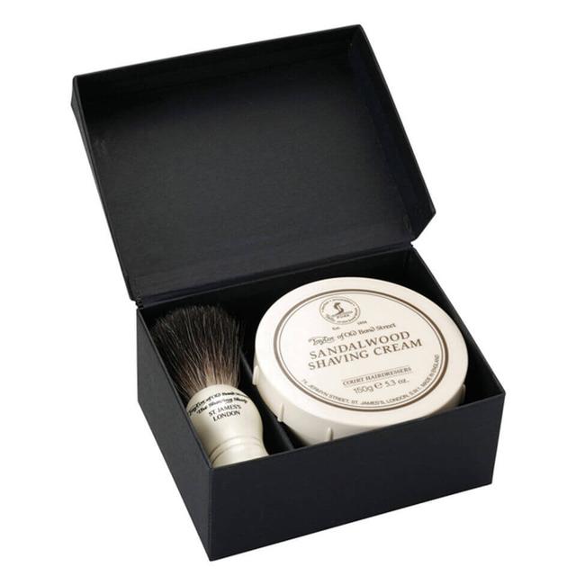 Taylor of Old Bond Street Pure Badger and Sandalwood Shaving Cream Set on Productcaster.