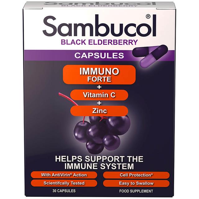 Sambucol - Immuno Forte Capsules (30 Capsules) on Productcaster.