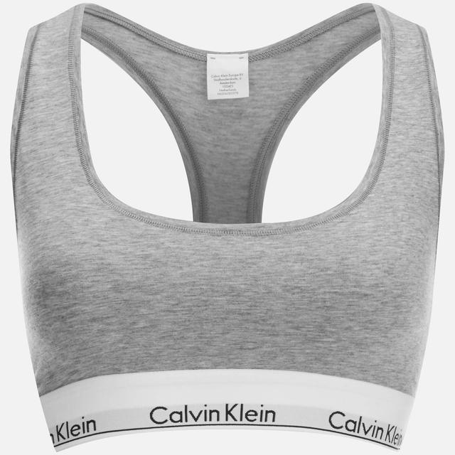 Calvin Klein Women's Modern Cotton Bralette - Grey Heather - M on Productcaster.