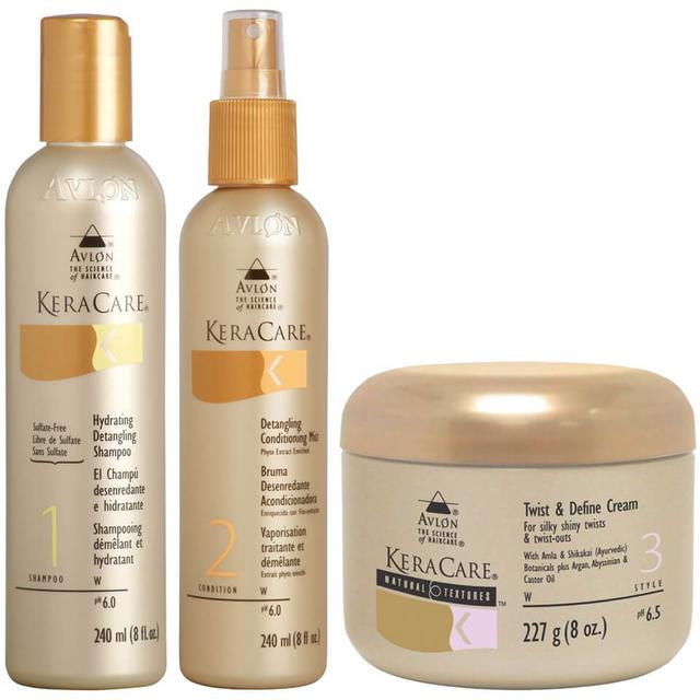 KeraCare Detangling Shampoo and Conditioner Duo with Natural Textures Twist and Define Cream on Productcaster.