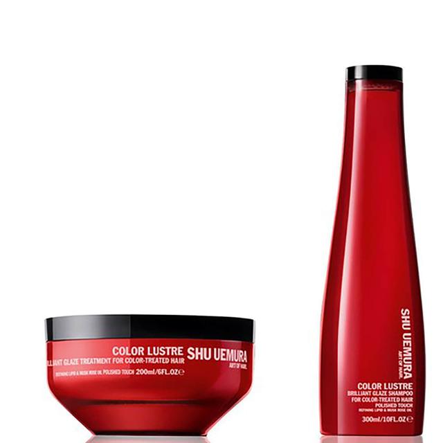 Shu Uemura Art of Hair Color Lustre Sulfate Free Shampoo (300ml) and Color Lustre Masque (200ml) on Productcaster.