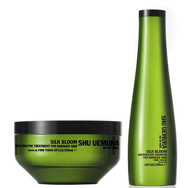 Shu Uemura Art of Hair Silk Bloom Shampoo (300ml) and Treatment (200ml) on Productcaster.