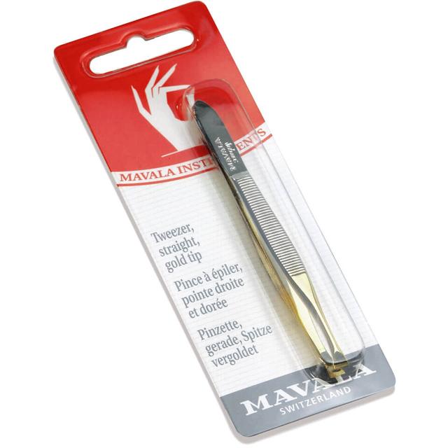 Mavala Straight Tweezers Gold Tip on Productcaster.